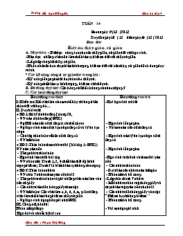 Giáo án điện tử Lớp 4 - Tuần 14 - Phạm Thị Hương