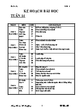 Giáo án điện tử Lớp 4 - Tuần 14 - Võ Văn Bi