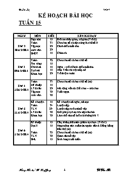 Giáo án điện tử Lớp 4 - Tuần 15 - Võ Văn Bi