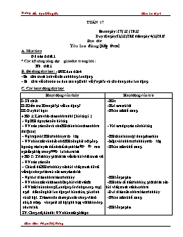 Giáo án điện tử Lớp 4 - Tuần 17 - Phạm Thị Hương