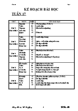 Giáo án điện tử Lớp 4 - Tuần 17 - Võ Văn Bi