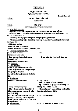 Giáo án điện tử Lớp 4 - Tuần 32 - Năm học 2011-2012