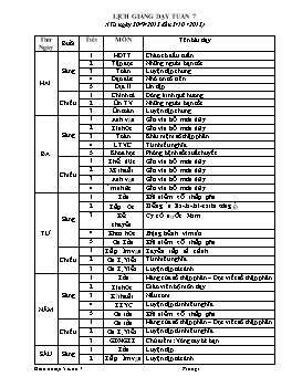 Giáo án điện tử Lớp 5 - Tuần 7 - Năm học 2014-2015