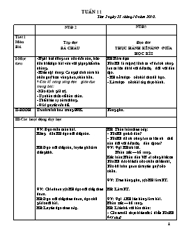 Giáo án điện tử Lớp ghép 2+3 - Tuần 11 đến tuần 15