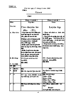 Giáo án điện tử Lớp ghép 2+3 - Tuần 14