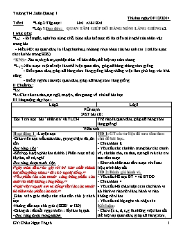 Giáo án điện tử Lớp ghép 2+3 - Tuần 15 - Châu Ngọc Thạch