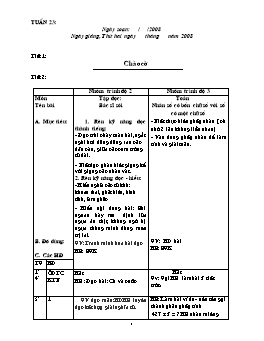 Giáo án điện tử Lớp ghép 2+3 - Tuần 23