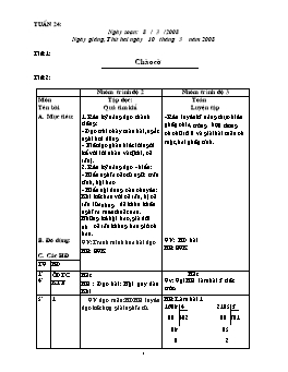 Giáo án điện tử Lớp ghép 2+3 - Tuần 24