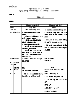 Giáo án điện tử Lớp ghép 2+3 - Tuần 25