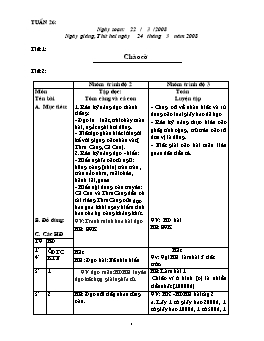 Giáo án điện tử Lớp ghép 2+3 - Tuần 26