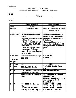 Giáo án điện tử Lớp ghép 2+3 - Tuần 31