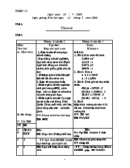 Giáo án điện tử Lớp ghép 2+3 - Tuần 33