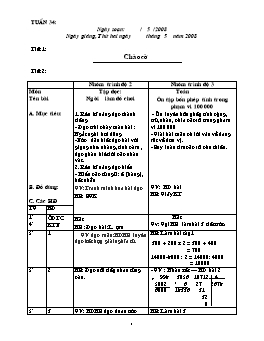 Giáo án điện tử Lớp ghép 2+3 - Tuần 34