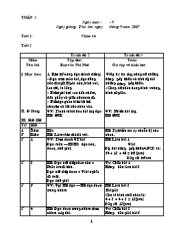 Giáo án điện tử Lớp ghép 2+3 - Tuần 3