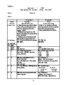 Giáo án điện tử Lớp ghép 2+3 - Tuần 4