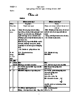 Giáo án điện tử Lớp ghép 2+3 - Tuần 5