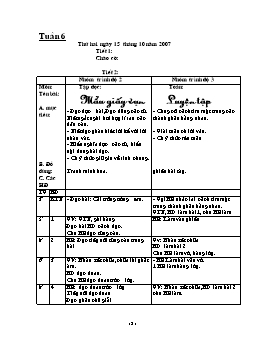 Giáo án điện tử Lớp ghép 2+3 - Tuần 6