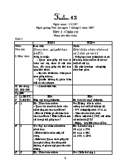 Giáo án điện tử Lớp ghép 2+4 - Tuần 13