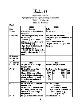 Giáo án điện tử Lớp ghép 2+4 - Tuần 17