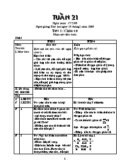 Giáo án điện tử Lớp ghép 2+4 - Tuần 21