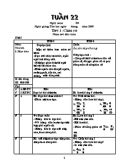 Giáo án điện tử Lớp ghép 2+4 - Tuần 22