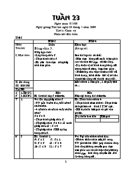 Giáo án điện tử Lớp ghép 2+4 - Tuần 23 (Bản đẹp)