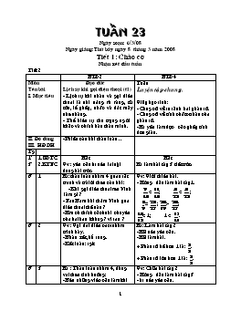 Giáo án điện tử Lớp ghép 2+4 - Tuần 23