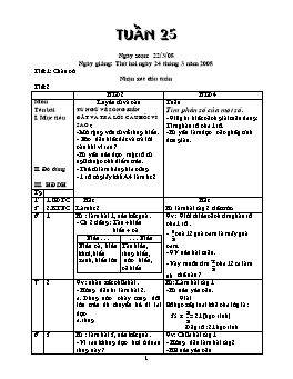 Giáo án điện tử Lớp ghép 2+4 - Tuần 25