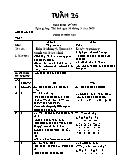 Giáo án điện tử Lớp ghép 2+4 - Tuần 26 (Bản đẹp)