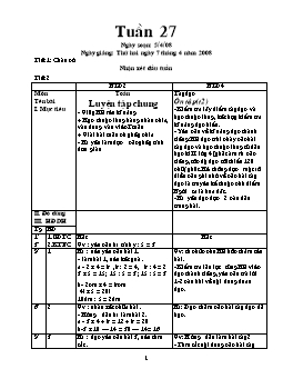 Giáo án điện tử Lớp ghép 2+4 - Tuần 27