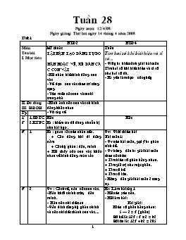 Giáo án điện tử Lớp ghép 2+4 - Tuần 28