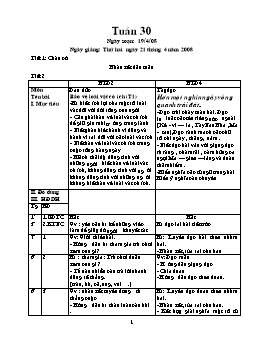 Giáo án điện tử Lớp ghép 2+4 - Tuần 30