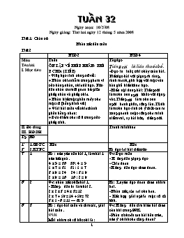 Giáo án điện tử Lớp ghép 2+4 - Tuần 32