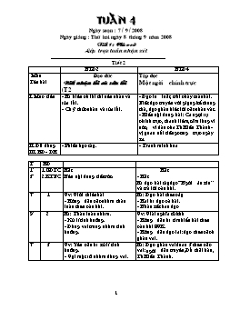 Giáo án điện tử Lớp ghép 2+4 - Tuần 4