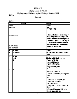 Giáo án điện tử Lớp ghép 2+4 - Tuần 5