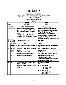 Giáo án điện tử Lớp ghép 2+4 - Tuần 7