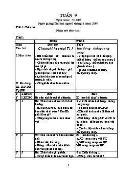 Giáo án điện tử Lớp ghép 2+4 - Tuần 9