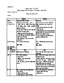 Giáo án điện tử Lớp ghép 3+4 - Tuần 15