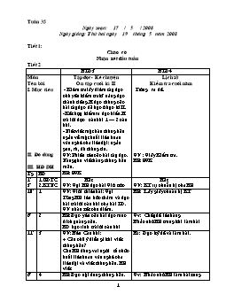 Giáo án điện tử Lớp ghép 3+4 - Tuần 35