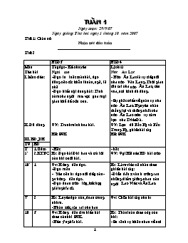 Giáo án điện tử Lớp ghép 3+4 - Tuần 4