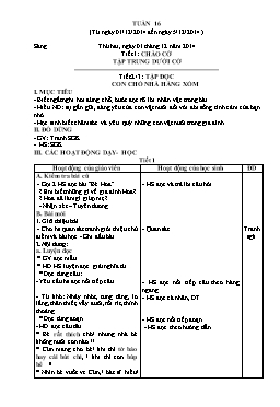 Giáo án giảng dạy Lớp 2 - Tuần 16 (Bản đẹp)