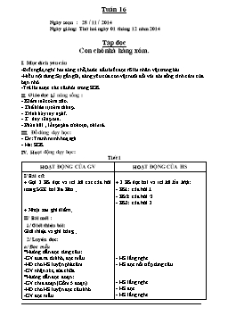 Giáo án giảng dạy Lớp 2 - Tuần 16  (Chuẩn kiến thức)