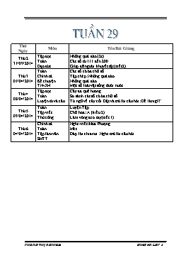Giáo án giảng dạy Lớp 2 - Tuần 29 - Phùng Thị Nghiêm