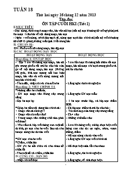 Giáo án giảng dạy Lớp 3 - Tuần 18