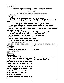 Giáo án giảng dạy Lớp 3 - Tuần 28