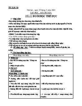 Giáo án giảng dạy Lớp 3 - Tuần 29