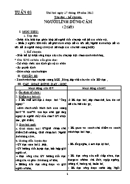 Giáo án giảng dạy Lớp 3 - Tuần 5