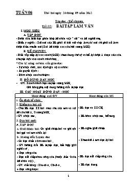 Giáo án giảng dạy Lớp 3 - Tuần 6