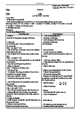 Giáo án giảng dạy Lớp 4 - Tuần 23