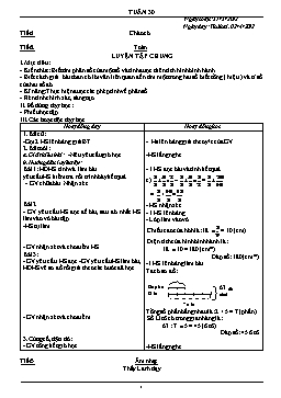 Giáo án giảng dạy Lớp 4 - Tuần 30